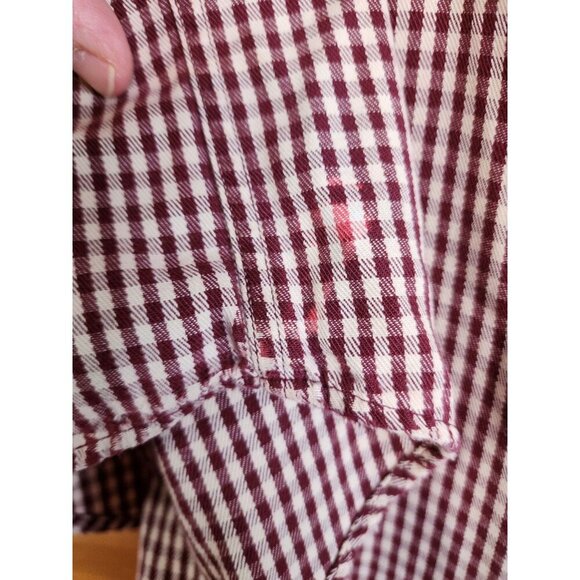 Tommy Hilfiger Dress Shirt Men's X Large Long Sleeve White Red Check - Picture 16 of 16